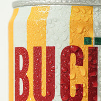 BUCI Hard Kombucha can close up with water droplets on