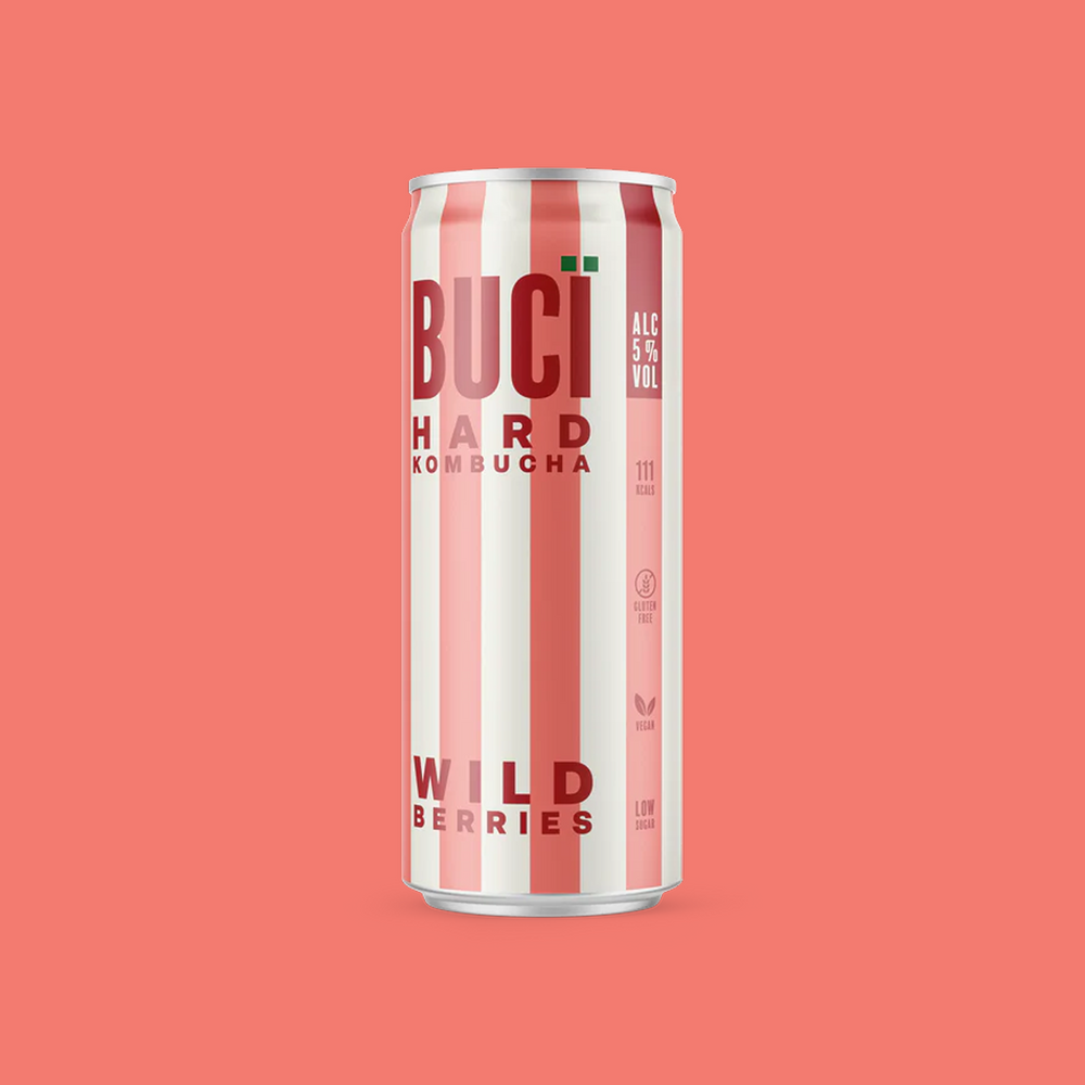 Wild Berries Hard Kombucha - 12 x 330ml Cans | 5% ABV |